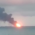 Juodojoje jūroje dviejų tanklaivių gaisro aukų padaugėjo iki 14