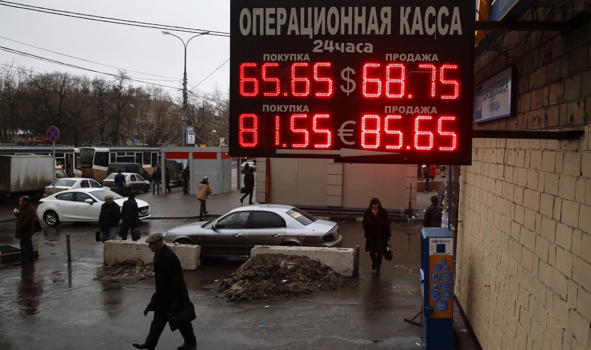 Rusijos rublio kurso kritimas