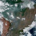 Astronautas iš TKS: Amazonės gaisrų dūmai driekiasi tūkstančius kilometrų