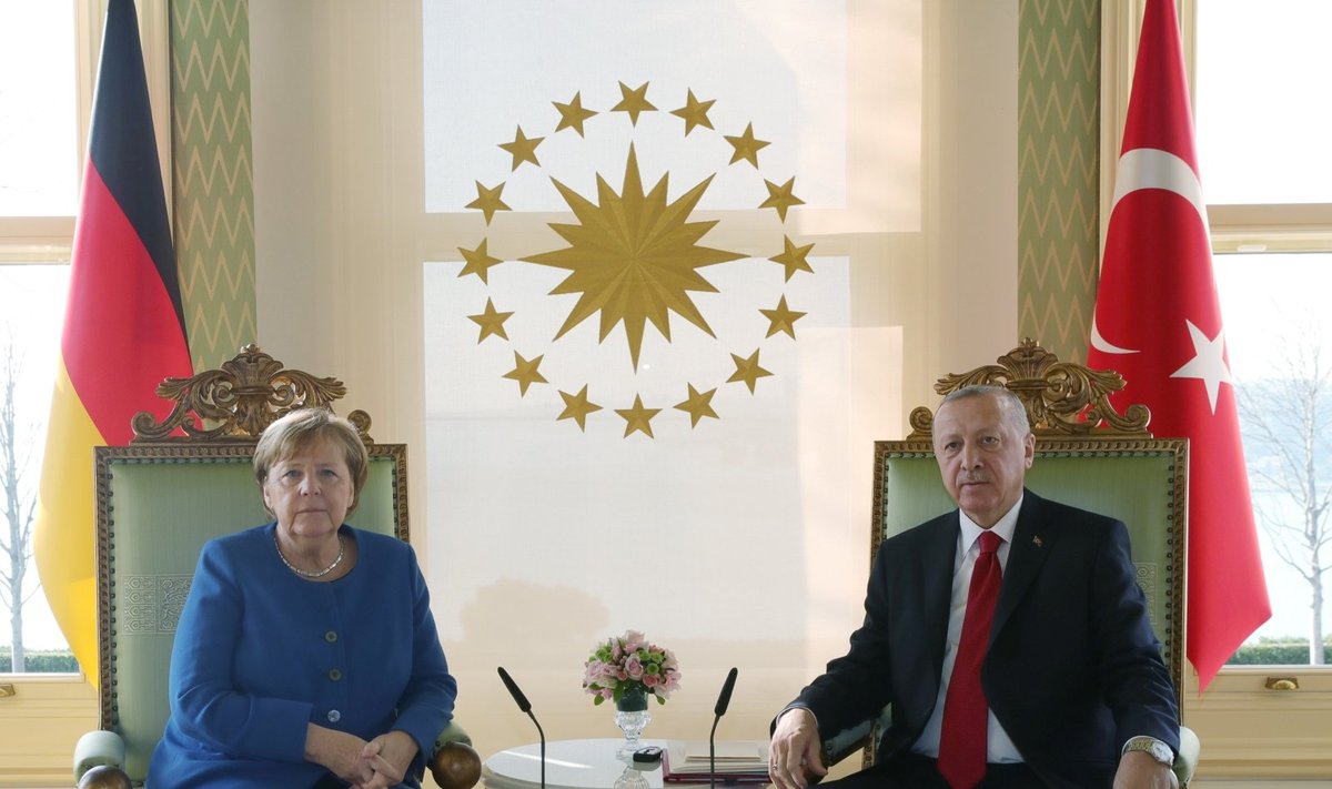 Angela Merkel ir Recepas Tayyipas Erdoganas