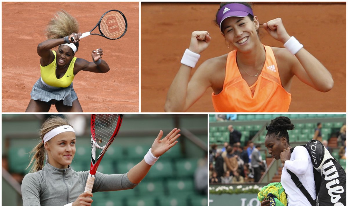„Roland Garros“ turnyre – seserų Williams fiasko (DELFI fotomontažas)