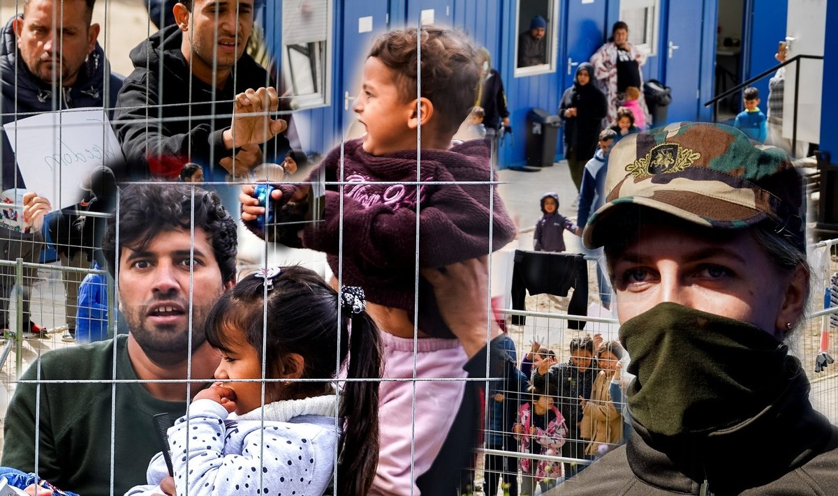 Migrantų stovykla (asociatyvios nuotraukos)