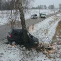 Skaudi avarija Kazlų Rūdos sav. – automobilis rėžėsi į medį, žuvo jo vairuotoja