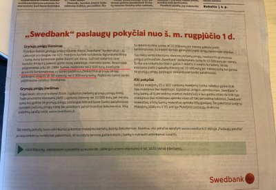 "Swedbank" reklama