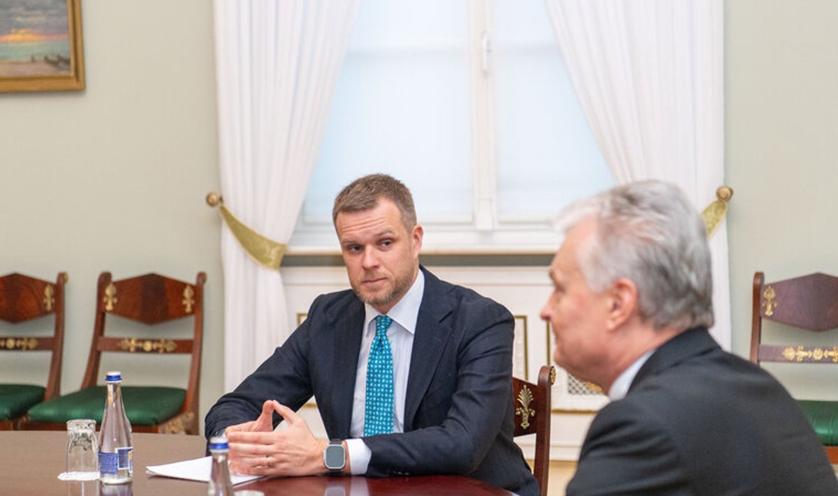 Prezidentas susitinka su užsienio reikalų ministru Gabrieliumi Landsbergiu