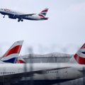 „British Airways“ pranešė apie dar vieną skrydžių skaičiaus sumažinimą
