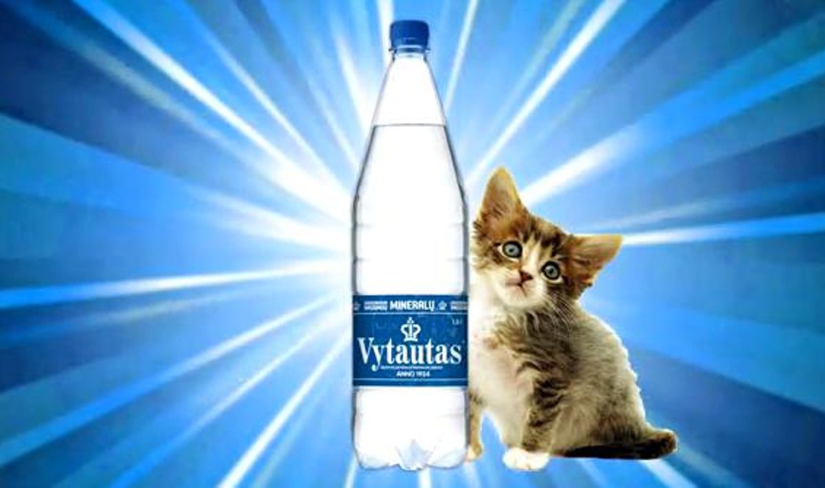 Iš mineralinio vandens Vytautas reklamos