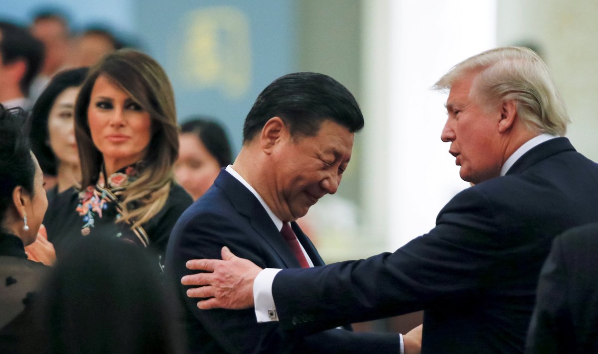 D. Trumpas ir Xi Jinpingas