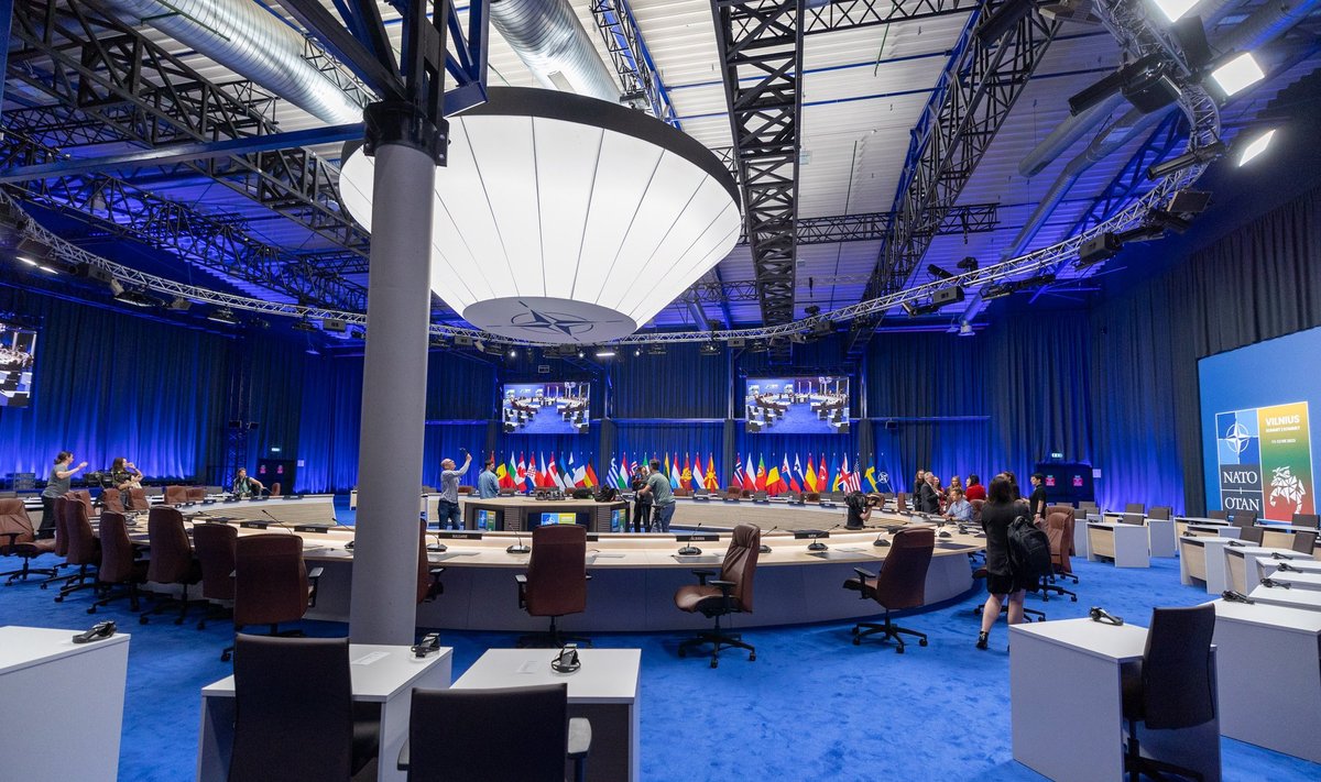 NATO viršūnių susitikimo erdvės „Litexpo“ parodų rūmuose