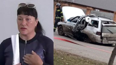 [Delfi trumpai] Berdianske susprogdintas liūdnai pagarsėjusios Ukrainos išdavikės automobilis