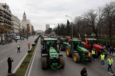 Ūkininkų protestas Madride