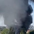 Rusijos kariniame dalinyje Krymo sostinėje kilo gaisras