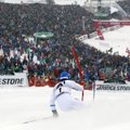 Švedijos kalnų slidininkas M. Harginas pirmą kartą laimėjo pasaulio taurės varžybas