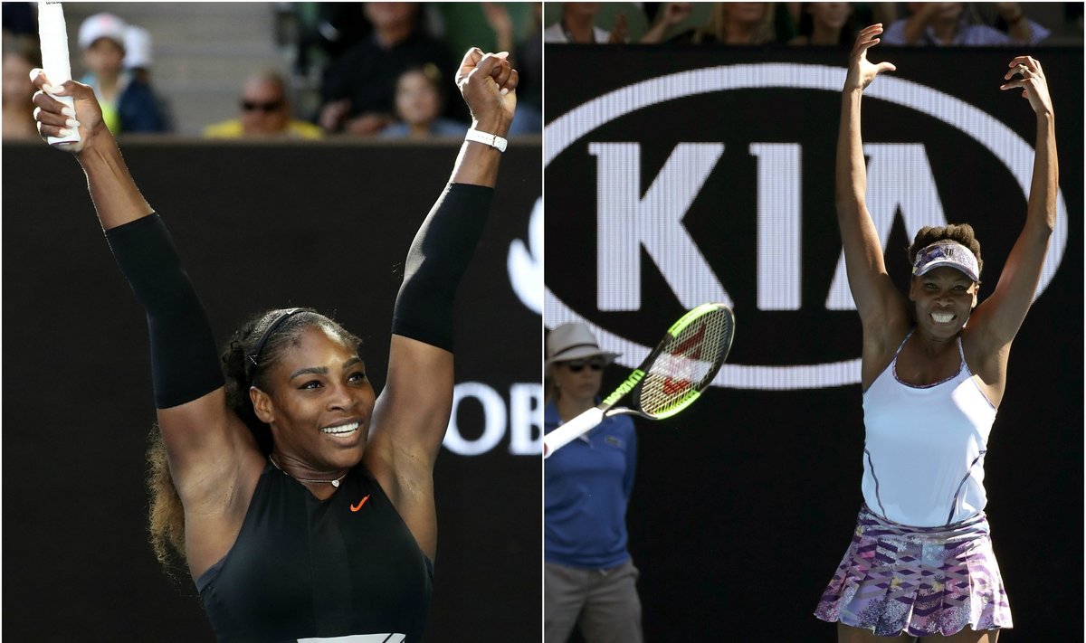 Serena ir Venus Williams (AP nuotr.)