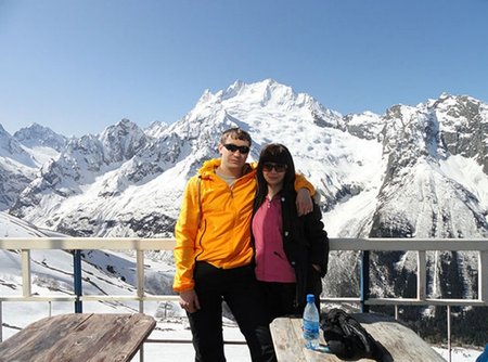 Denisas Burakovas ir jo žmona prieš tragediją slidinėjimo kurorte