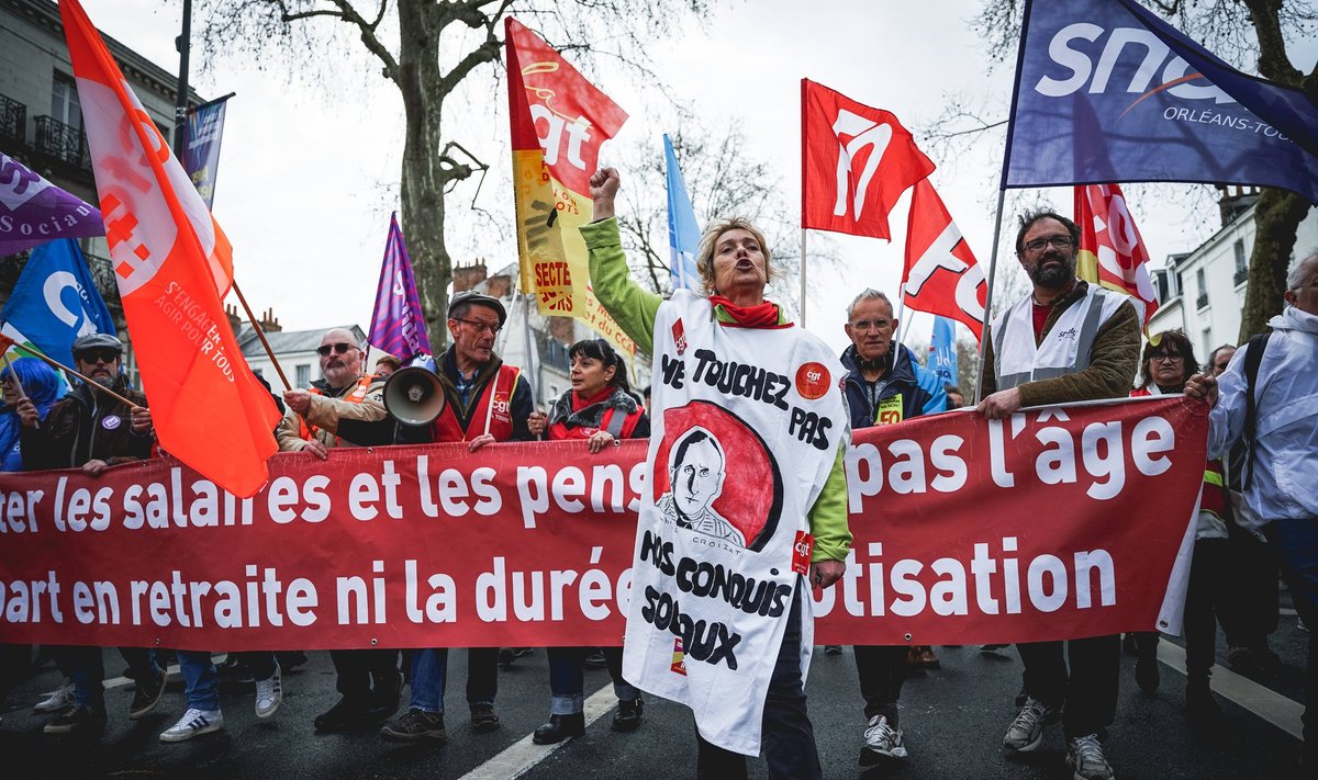 Prancūzijoje prieš pensijų reformą protestavo 1,089 mln. žmonių