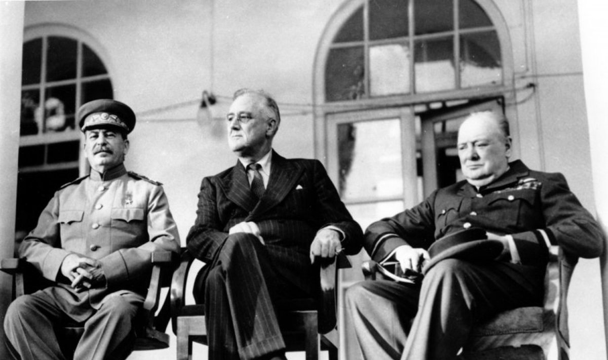 Josifas Stalinas, Franklinas D. Rooseveltas ir Winstonas Churchillis