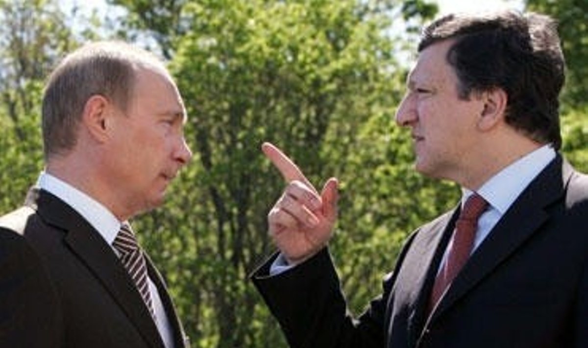 Vladimiras Putinas ir Jose Manuel Barroso 