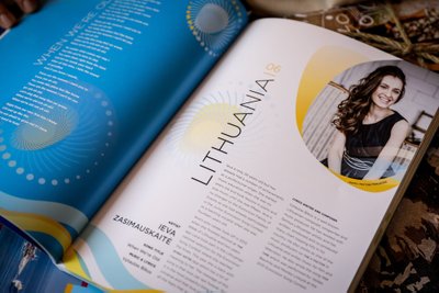 Ievos Zasimauskaitės puslapis "Eurovizijos" dalyvių knygoje