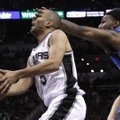 T. Parkerio nesustabdė ir mėlynė po akimi – „Spurs“ žengė į NBA Vakarų konferencijos pusfinalį