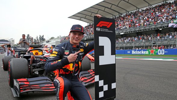 Meksikos GP lenktynes iš „pole“ pozicijos pradės Verstappenas