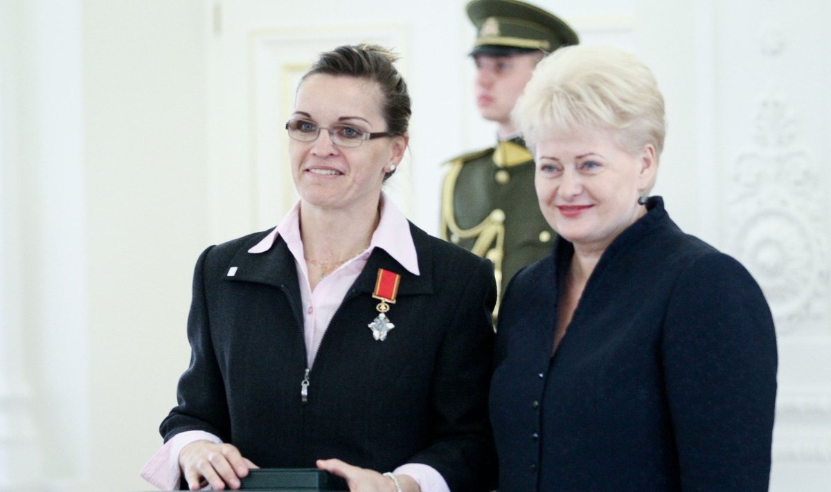 Ramunė Adomaitienė ir Dalia Grybauskaitė