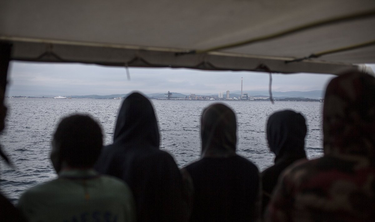 Migrantai laive
