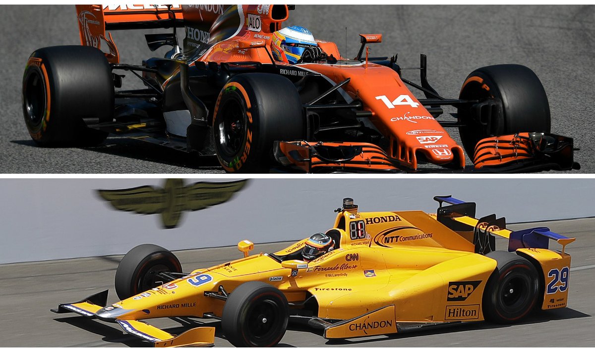 Fernando Alonso F-1 "McLaren" ir "Indy-500" "Andretti“ automobiliai / Foto: AFP/AP/Scanpix