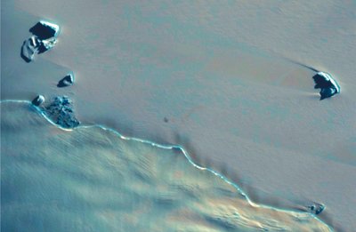 Palydovinės nuotraukos atskleidė imperatoriškųjų pingvinų kolonijų vietas. P. Fretwell/R.Burt/P.Bucktrout/BAS/ESA nuotr.