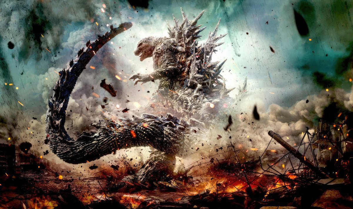 "Godzilla Minus One" filmo kadras
