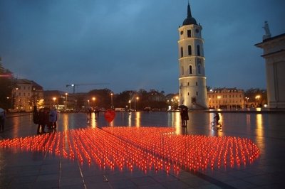 Žvakutės donorams pagerbti Vilniuje