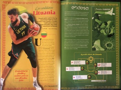 "Gigantes del Basket" publikacija apie Lietuvos rinktinę