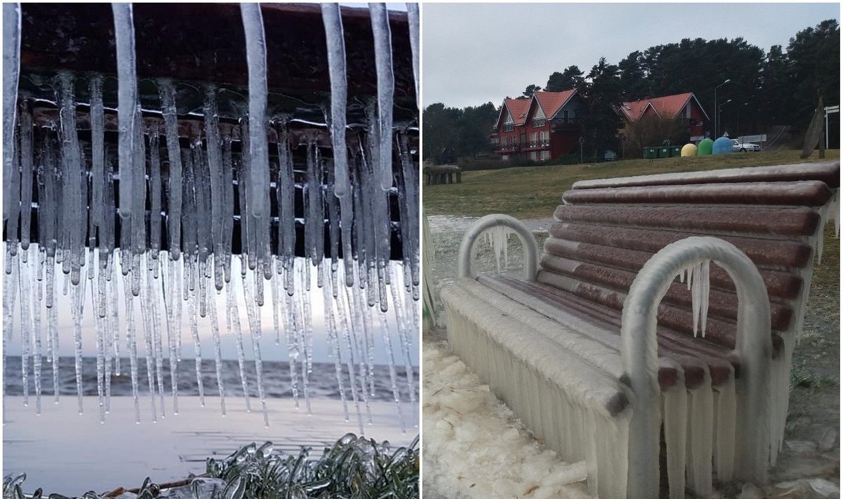 Gamtos sukurtos ledo skulptūros