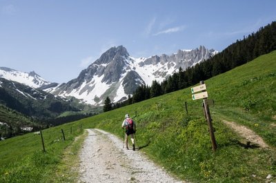 Tour du Mont Blanc, Prancūzija, Italija ir Šveicarija