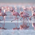 Natrono ežeras Tanzanijoje - flamingų rojus
