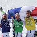 Olimpiados akrobatinio slidinėjimo vyrų kroso rungtyje visą prizininkų pakylą užėmė prancūzai