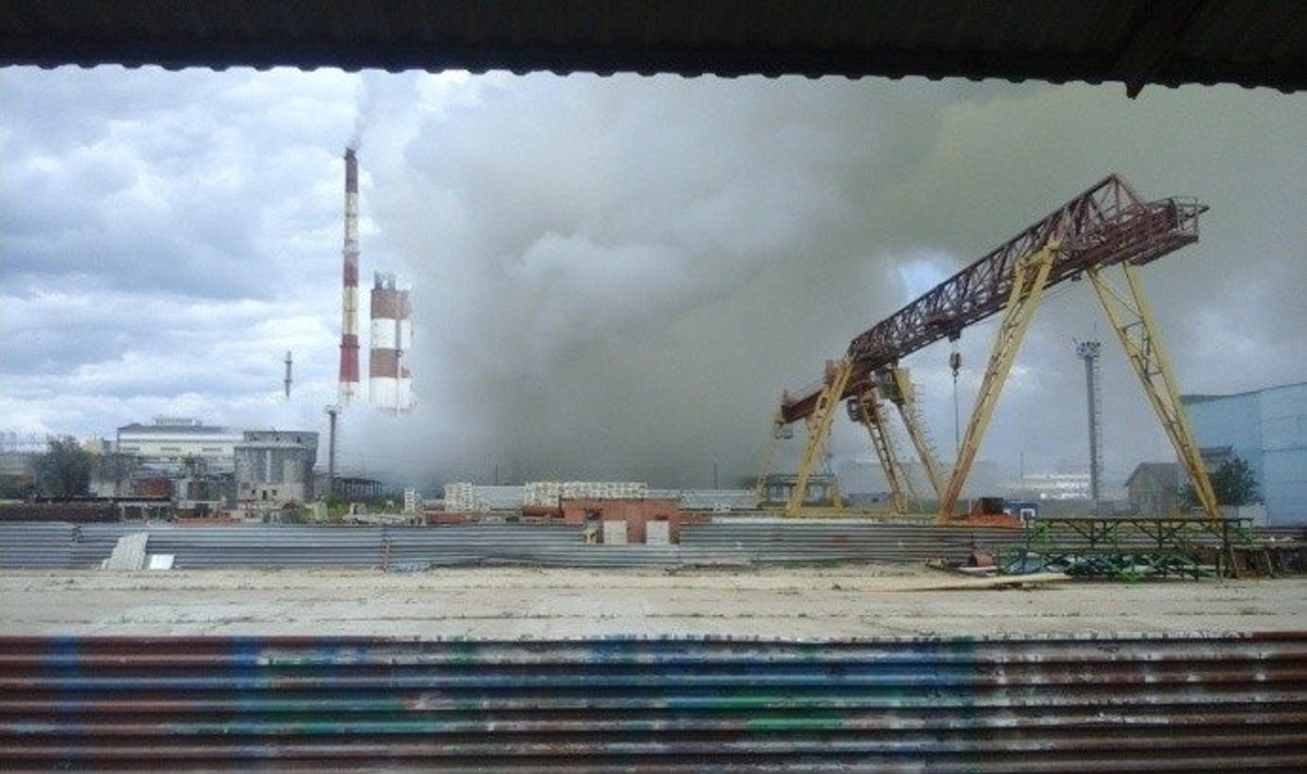 Sprogimas Gardino azoto gamykloje (S13.ru. blogo nuotr