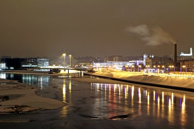 Naktinis Kaunas žiemą