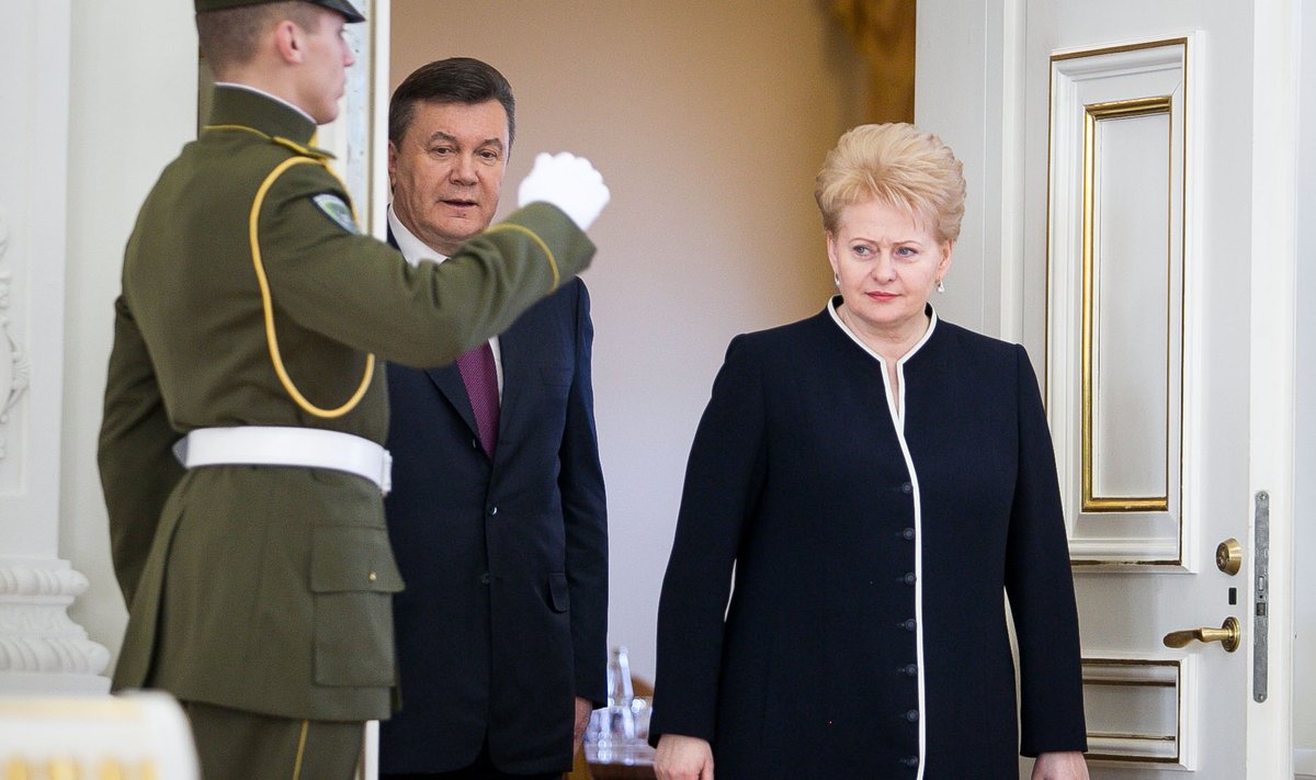 Viktoras Janukovyčius ir Dalia Grybauskaitė