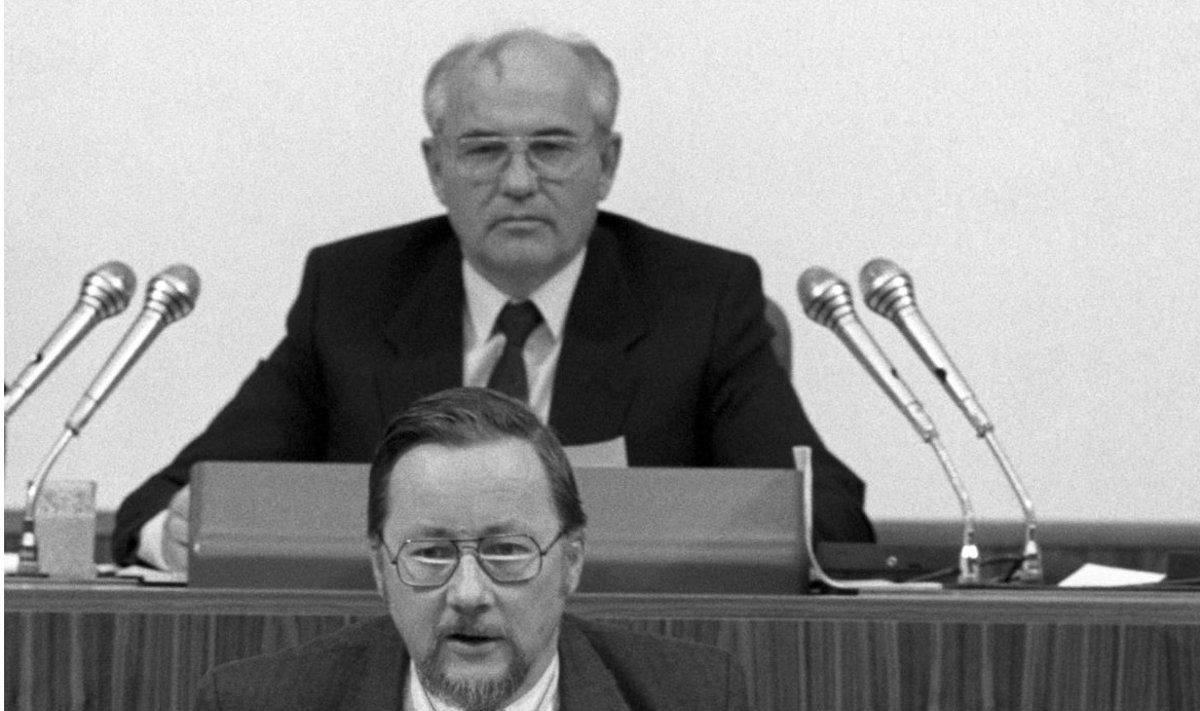 V. Landsbergis ir M. Gorbačiovas