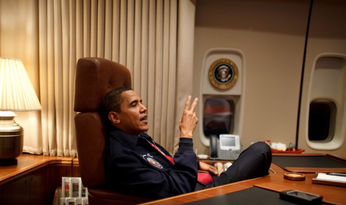 Barackas Obama skraido Air Force One