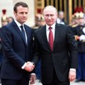 E. Macronas siunčia žinią V. Putinui dėl Krymo