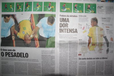 Brazilijos laikraščiai Neymarą išnarstė po kaulelį tiesiogine to žodžio prasme