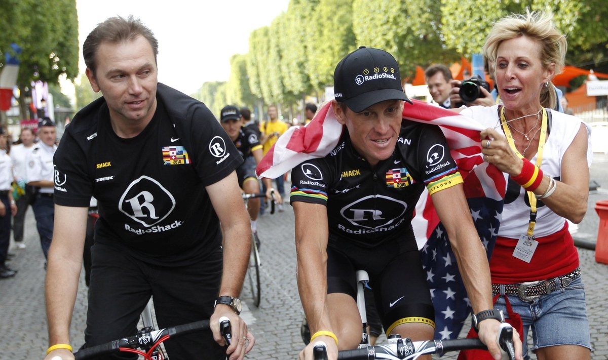 Lance'as Armstrongas ir Johanas Bruyneelis 