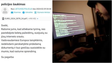 Lietuvos policija įspėja: būkite budrūs, sukčiai policijos vardu siunčia melagingus elektroninius laiškus