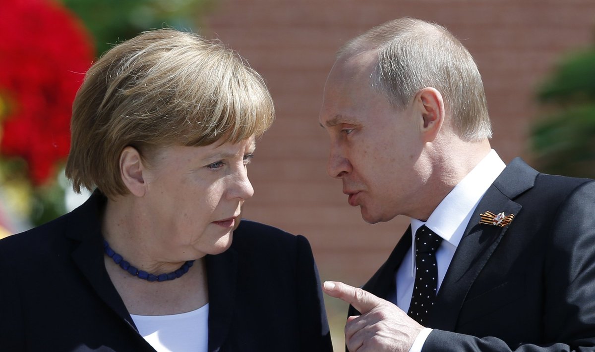 A. Merkel susitiko su V. Putinu