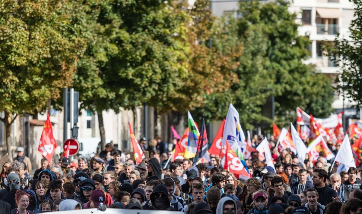 Demonstracijos Prancūzijoje prieš E. Macrono reformas