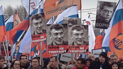 Kadras iš filmo "Mano draugas Borisas Nemcovas"