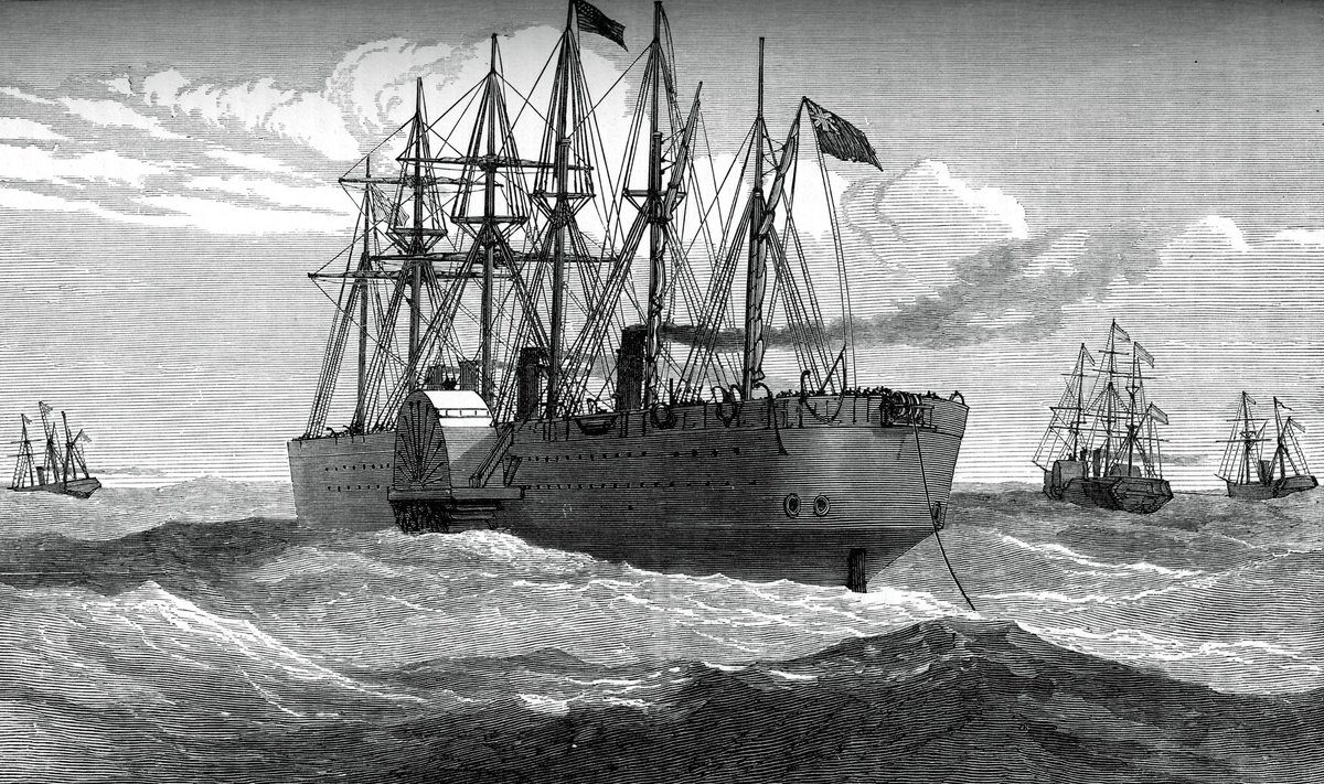 Transatlantinį telegrafo kabeli tiesiantis laivas