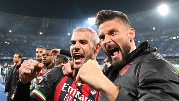 „AC Milan“ džiaugsmas: į Čempionų lygos pusfinalį pateko po 16 metų pertraukos